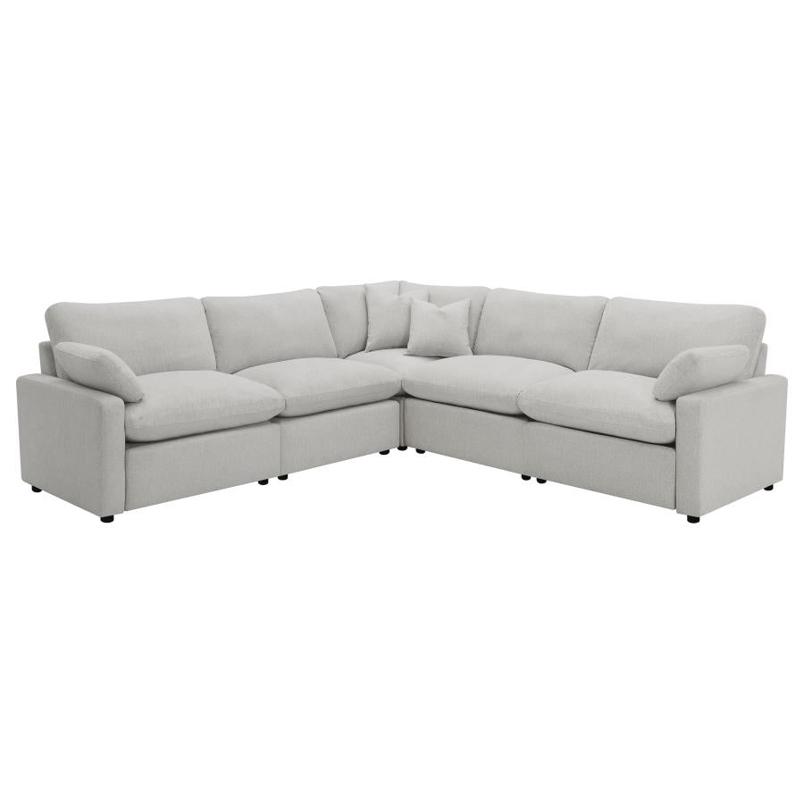 Conjunto de sofá modular reclinable eléctrico Collins gris