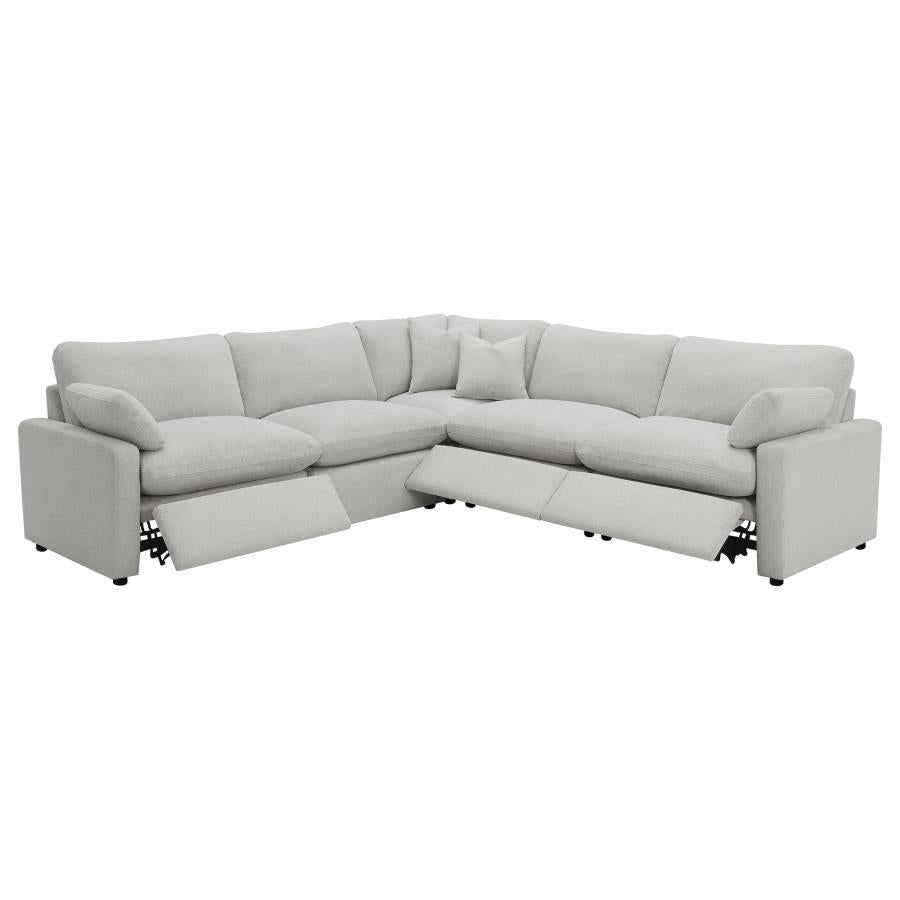 Conjunto de sofá modular reclinable eléctrico Collins gris