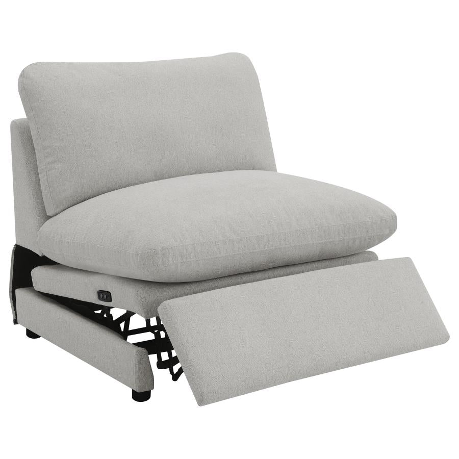 Conjunto de sofá modular reclinable eléctrico Collins gris