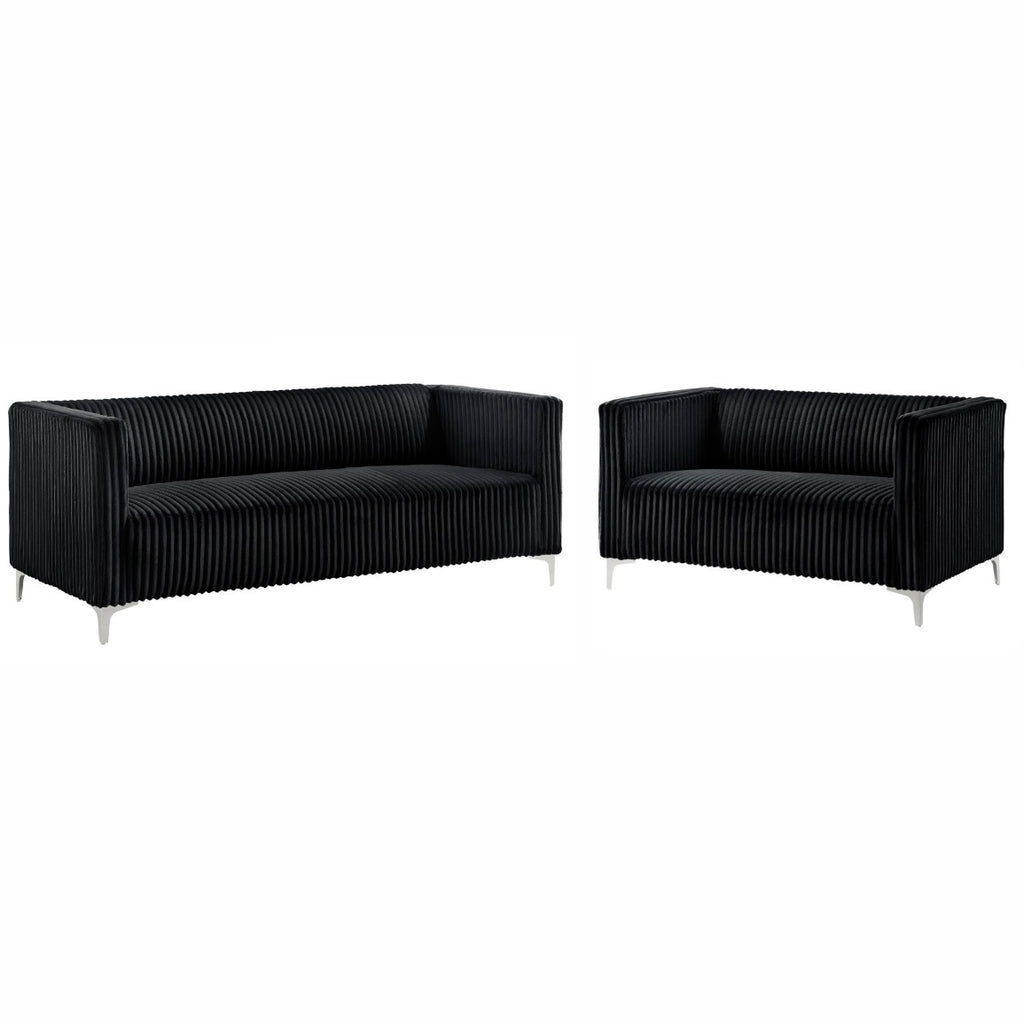 Ninda velvet living room set