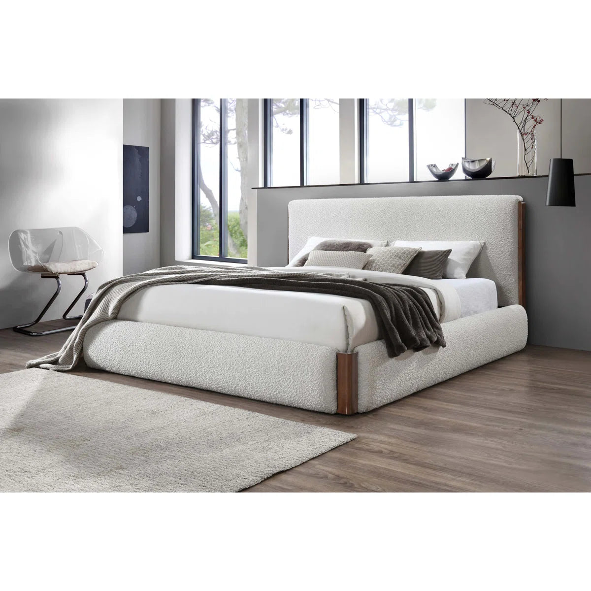 Sandro Boucle Walnut Bed